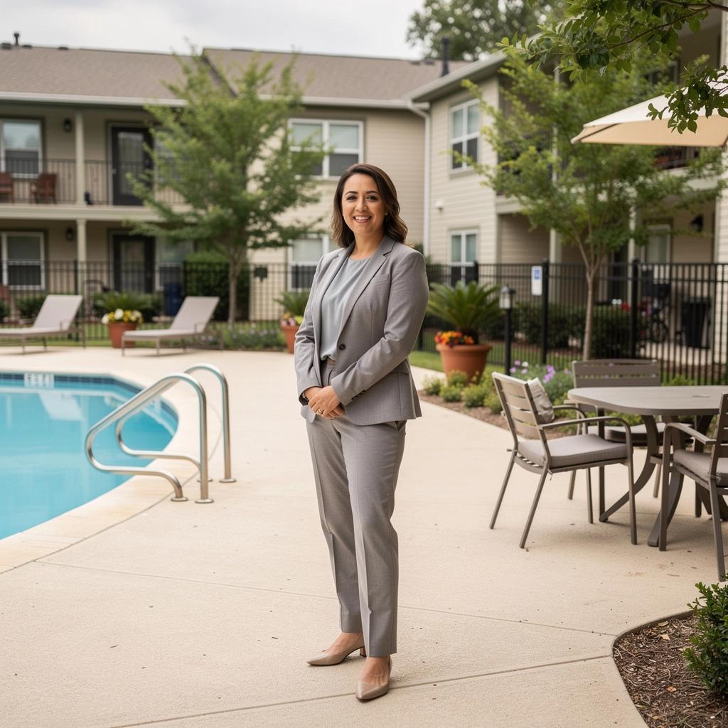 Дети играют на игровой площадке в охраняемом жилом комплексе.